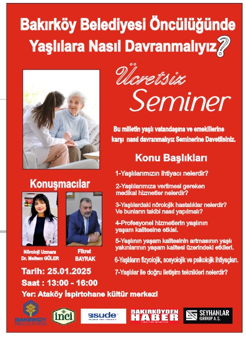 Bu Seminer Yaşlılar İçin Bakış Tarzınızı Değiştirecektir.