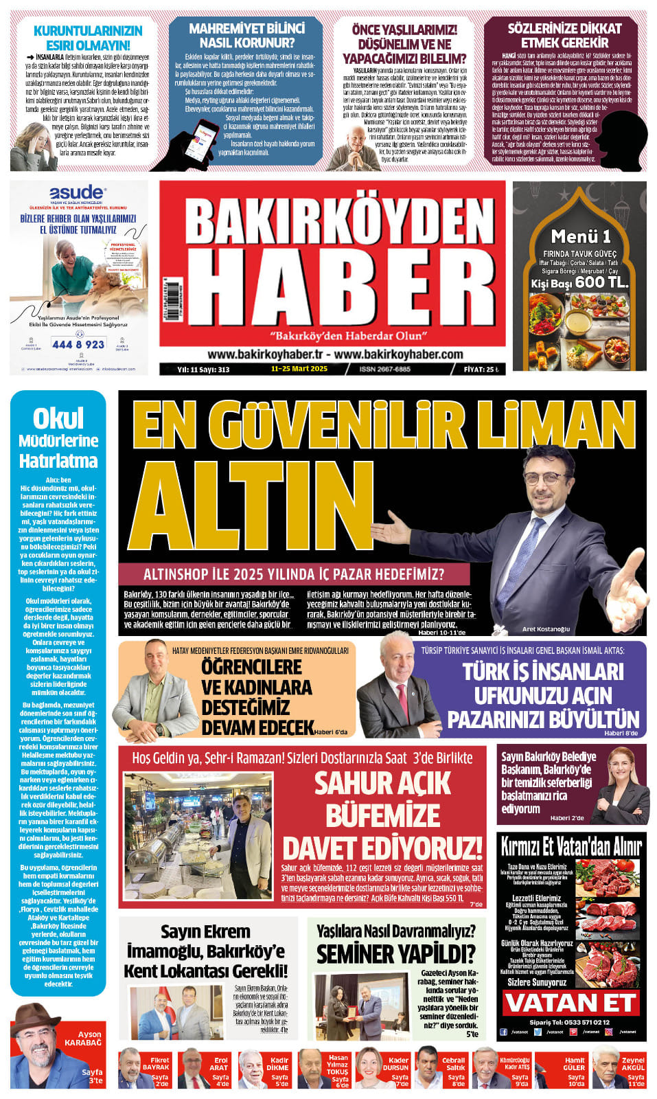 Bakırköy’den Haber Gazetesi’ni Dijital Okuyun!